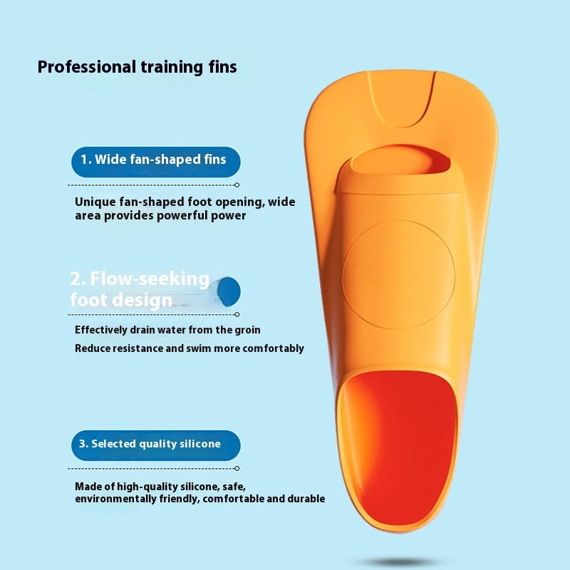 Swimming Flippers Freestyle Silicone Short Flippers GlamzKart