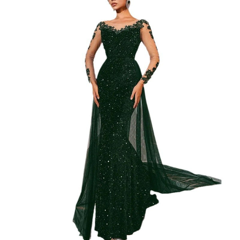 Women's Dance Lace Party Evening Dress GlamzKart