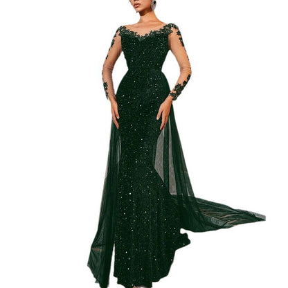Women's Dance Lace Party Evening Dress GlamzKart