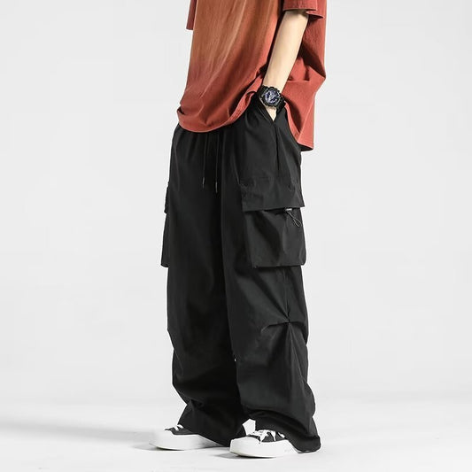Straight Outdoor Loose Casual Trousers Men GlamzKart