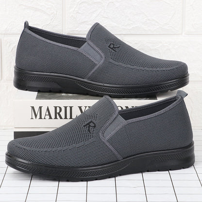 Polyurethane Men's Flying Woven Shoes Slip-on Soft Bottom GlamzKart