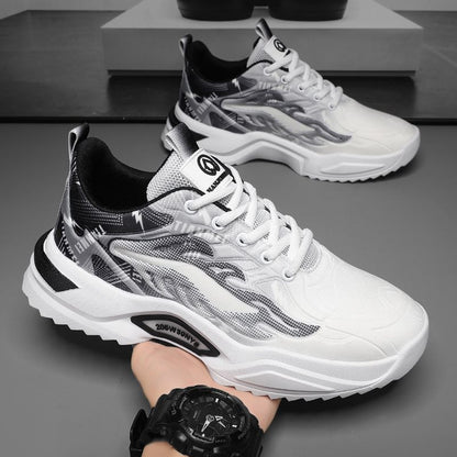 Spring Student Sports Casual Mesh Clunky Versatile Trendy Shoes Breathable Shoes Men GlamzKart