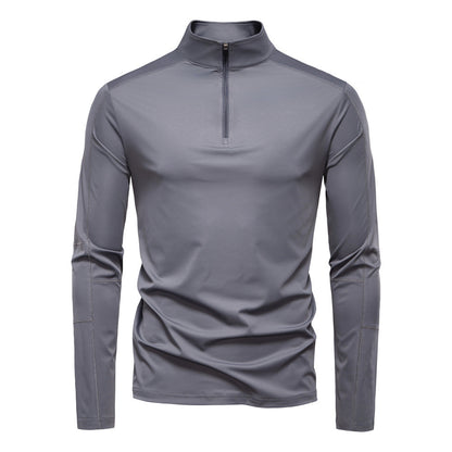 Men's Sun Protection UV Protection Long Sleeve Half Zipper T-shirt GlamzKart