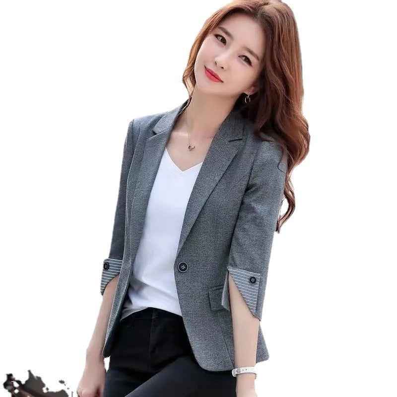 Three-quarter Sleeve Thin Business Wear Slim Fit Fashion Elegant Business Suit