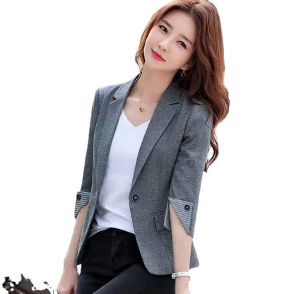 Three-quarter Sleeve Thin Business Wear Slim Fit Fashion Elegant Business Suit
