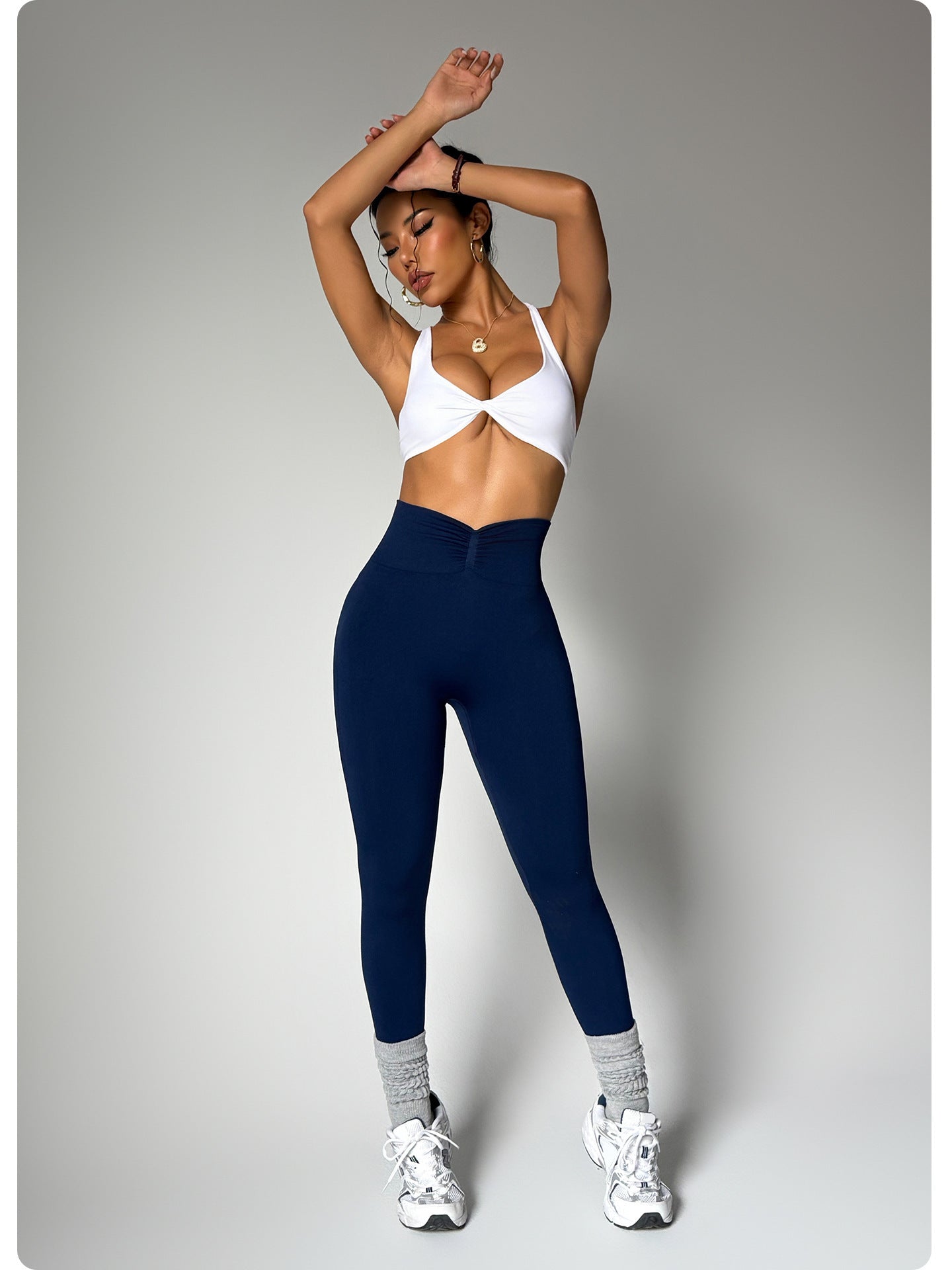 Women's Seamless High Waist Quick-drying Hollow Hip Raise Yoga Pants GlamzKart