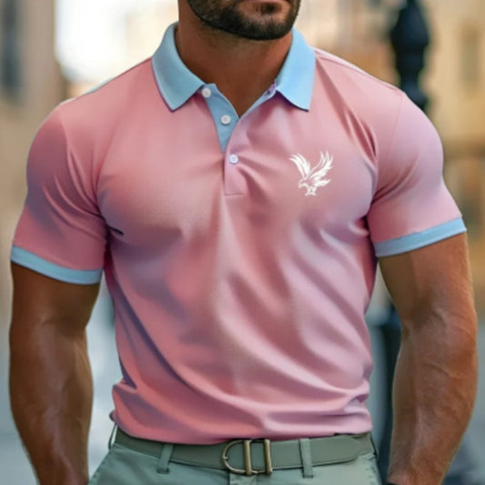 Casual Style Commuter's All-matching Digital Printing Lapel Men's Polo Shirt GlamzKart