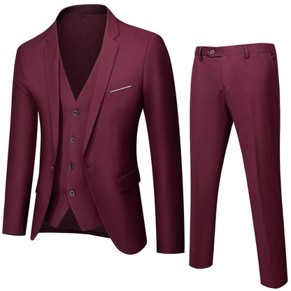 Men's Suit Set Two-piece Korean Style GlamzKart