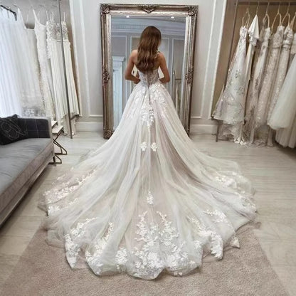 Bridal Lace Tube Top Main Yarn Heavy Industry Advanced GlamzKart