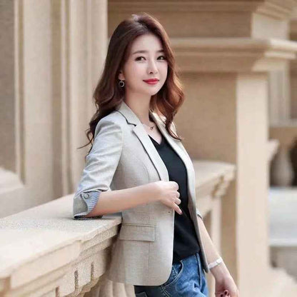 Three-quarter Sleeve Thin Business Wear Slim Fit Fashion Elegant Business Suit