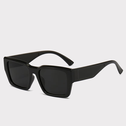 Hollow-out Design Advanced Induction Reactance UV Sunglasses Black Frame Gray Piece GlamzKart