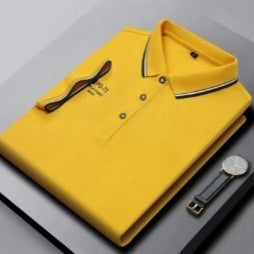 Polo Shirt Custom Lapel Work Clothes Custom Summer Ice Silk Short Sleeve GlamzKart