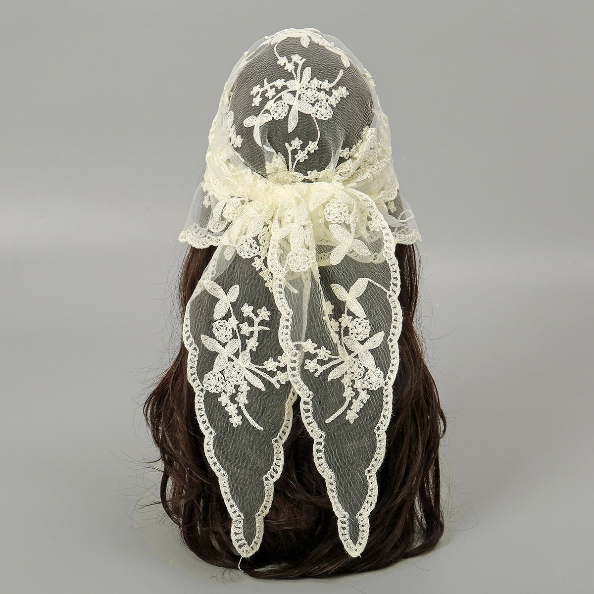 Embroidered Nylon Embroidered Decoration Shawl Scarf GlamzKart