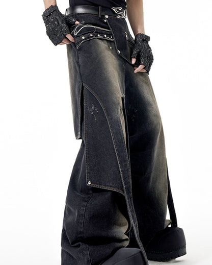 Original Niche Deconstruction Worn Jeans GlamzKart