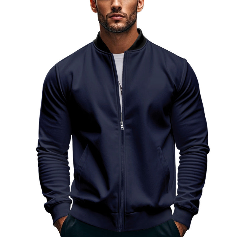 Long-sleeve Zipper Baseball Uniform Coat Jacket GlamzKart