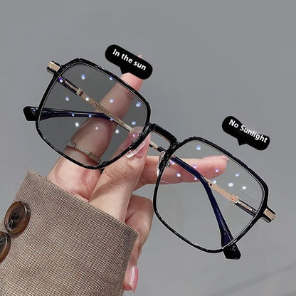 New Fashion Personality Color Changing Glasses Women Black Color Gray GlamzKart