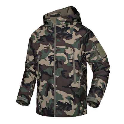 Autumn And Winter Men's Outdoor Camouflage Clothing Soft Shell Jacket GlamzKart