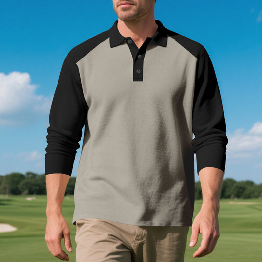 Golf Lapel Long-sleeved T-shirt Bottoming Shirt GlamzKart