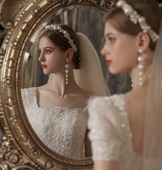 Temperament Bride Retro Super Fairy Mori Style Dream Wedding GlamzKart
