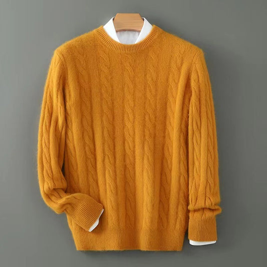 Plus Size Men's Thickened Mink Sweater Woolen Sweater GlamzKart