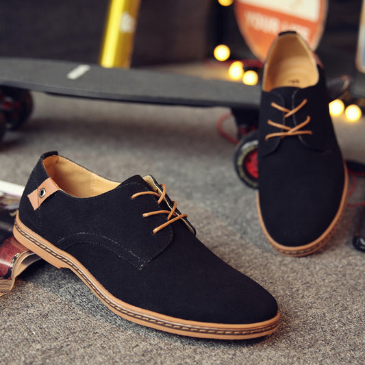 Personality Men's Casual Suede Shoes GlamzKart
