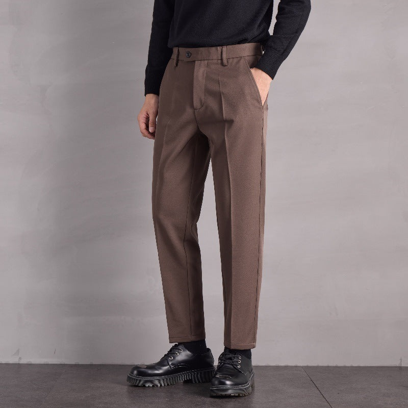 Fall Winter Men Straight Casual Pants GlamzKart
