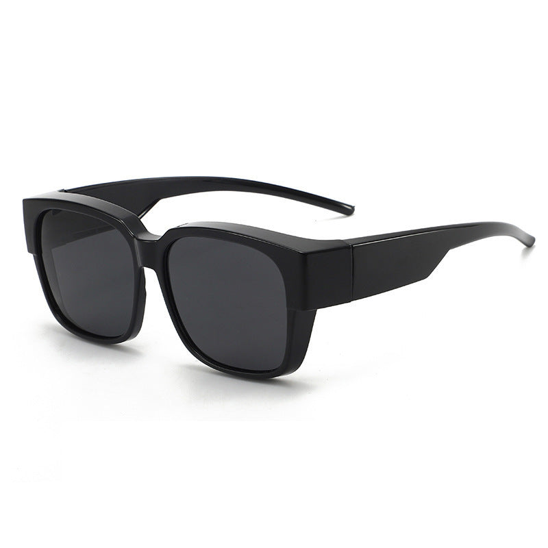 Reflective Lenses Myopia Special Sun Glasses Men Bright Black GlamzKart