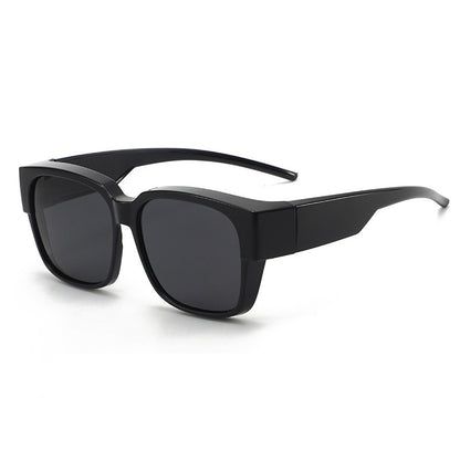 Reflective Lenses Myopia Special Sun Glasses Men Bright Black GlamzKart