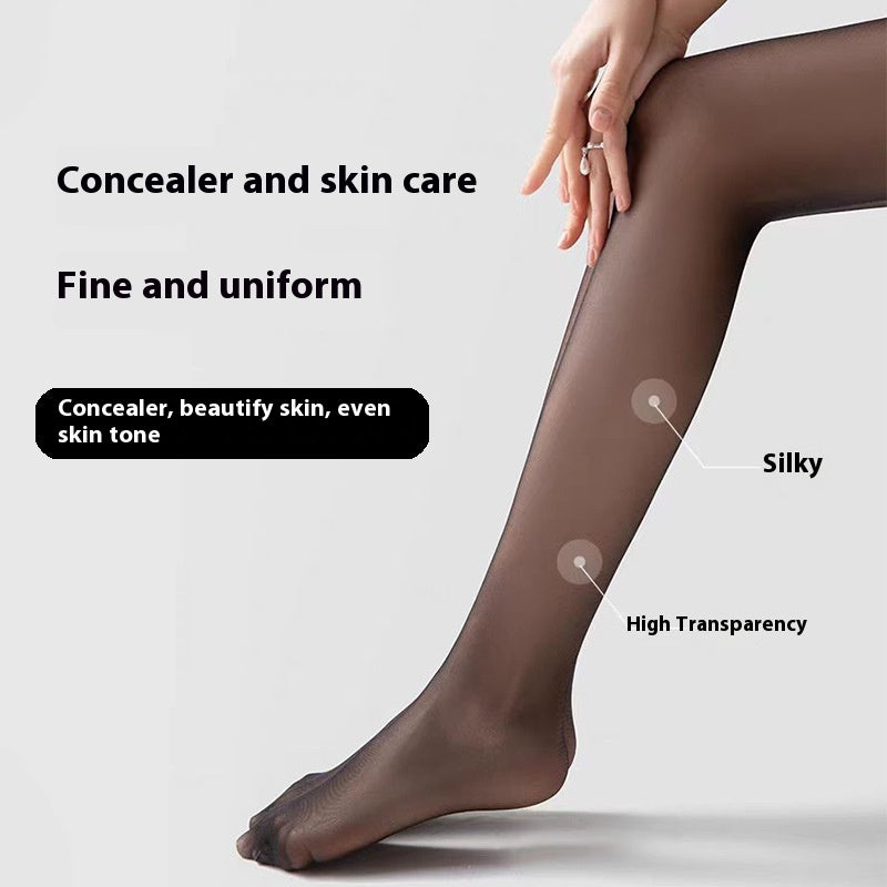 Thigh Stockings Women's Red Edge Black Edge Stockings Thin Black Silk GlamzKart