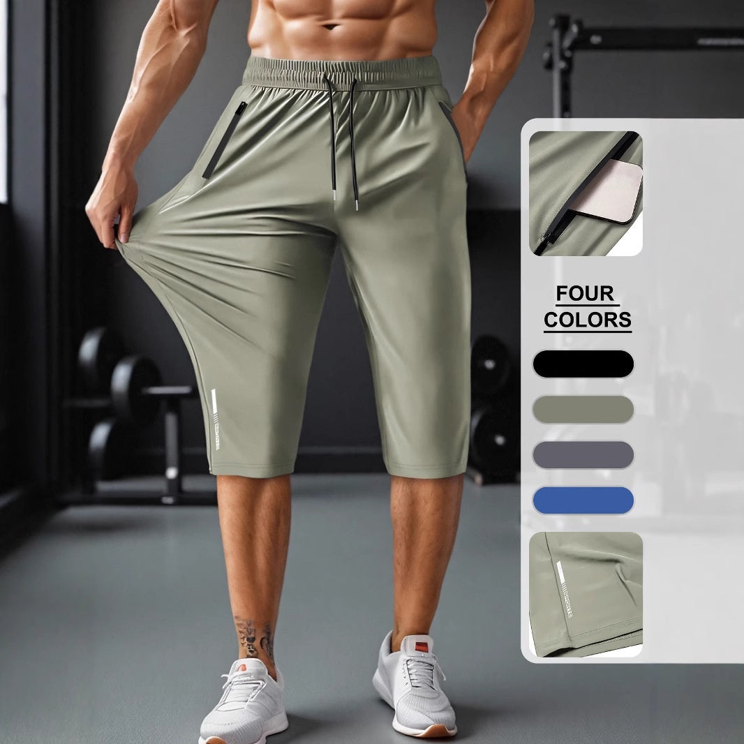 Ice Silk Casual Pants Stretch Quick-drying GlamzKart