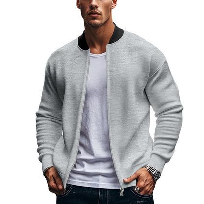 Long-sleeve Zipper Baseball Uniform Coat Jacket GlamzKart