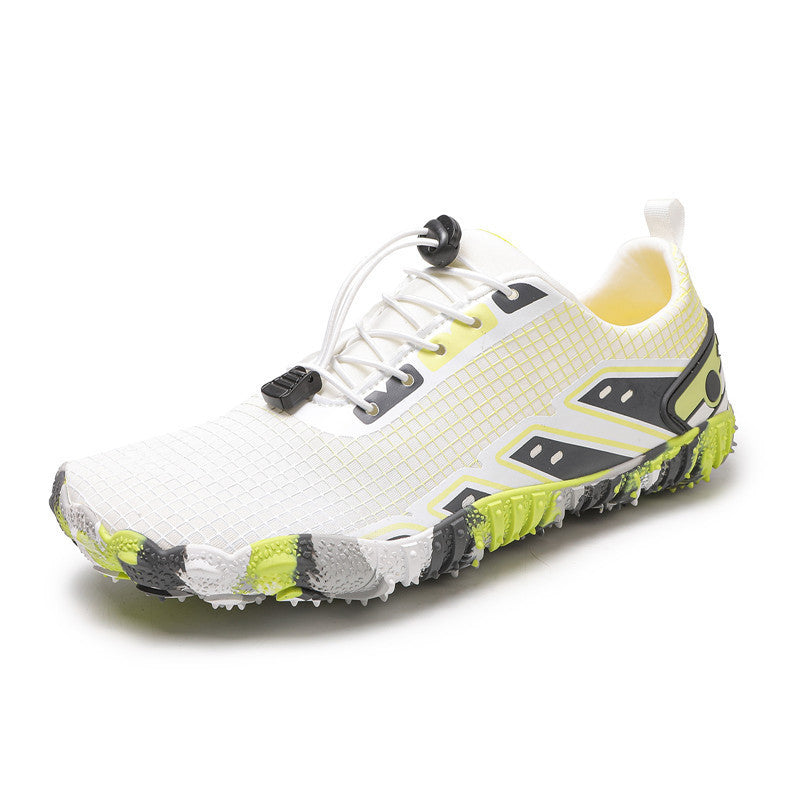New Thickened Indoor Fitness Shoes Soft Bottom Non-slip Treadmill Shoes DB9925 White GlamzKart