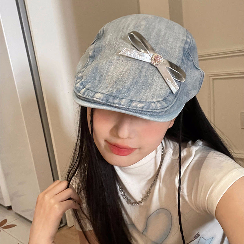Original Diy Bow Advance Hats Female Summer GlamzKart