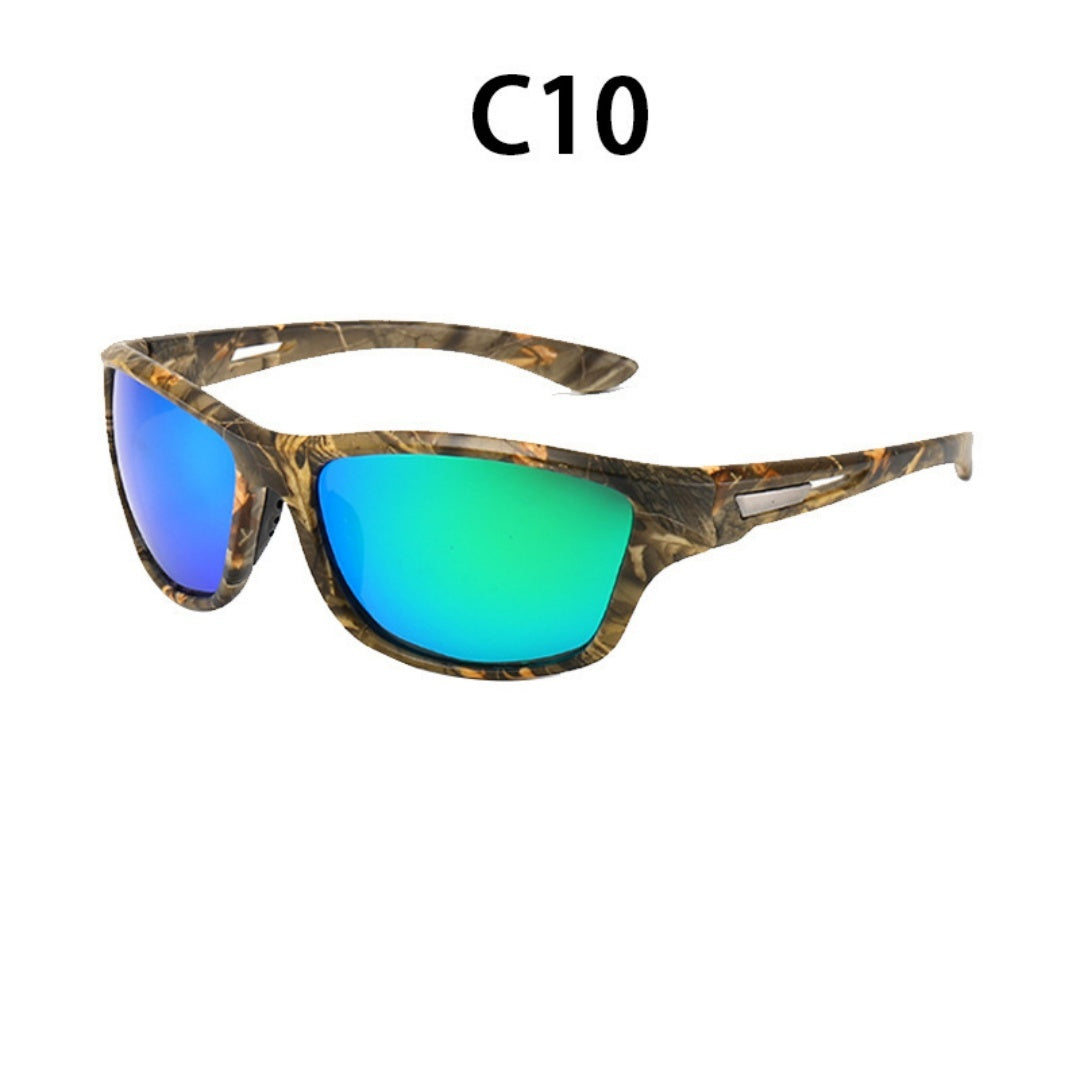 Sunglasses For Men Polarized Outdoor C10 camouflage green film GlamzKart