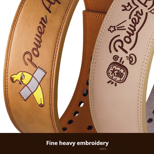 Cartoon Full Leather Fitness Belt GlamzKart