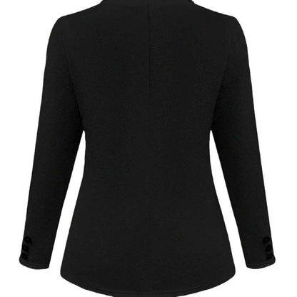 Solid Color Polo Collar Suit Long Sleeve All-matching Slim Fit Coat