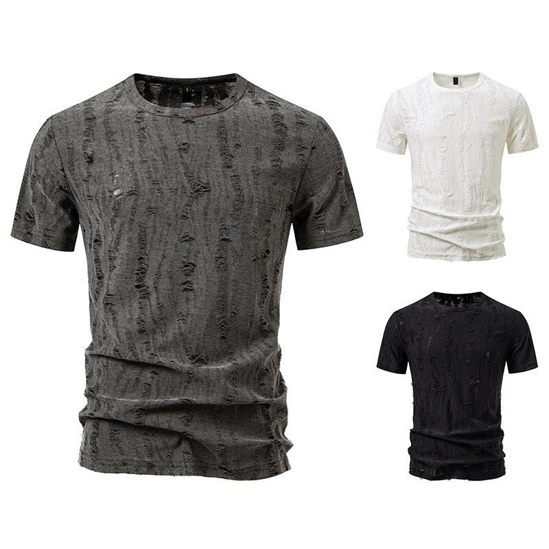 Simple Half Sleeve Men's Tops Loose GlamzKart