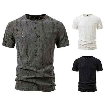Simple Half Sleeve Men's Tops Loose GlamzKart