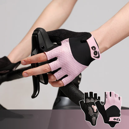 Cycling Gloves Half Finger Outdoor Mountain Bike Shock Absorption Non-slip Breathable GlamzKart