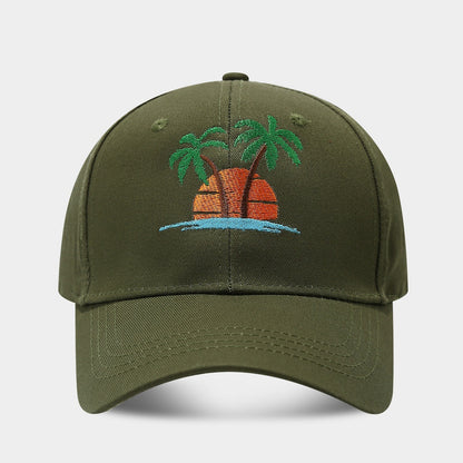 Beach Sun Protection Sun Hat Amazon Hot Sale Baseball Cap Army Green Adjustable GlamzKart