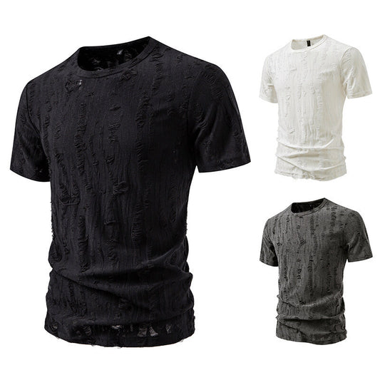 Simple Half Sleeve Men's Tops Loose GlamzKart