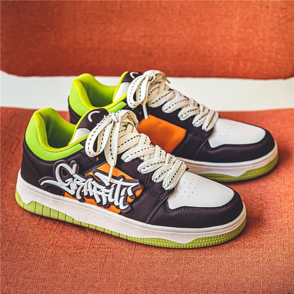 Men's Versatile Sports Thick Soled Wear-resistant Flat Shoes GlamzKart