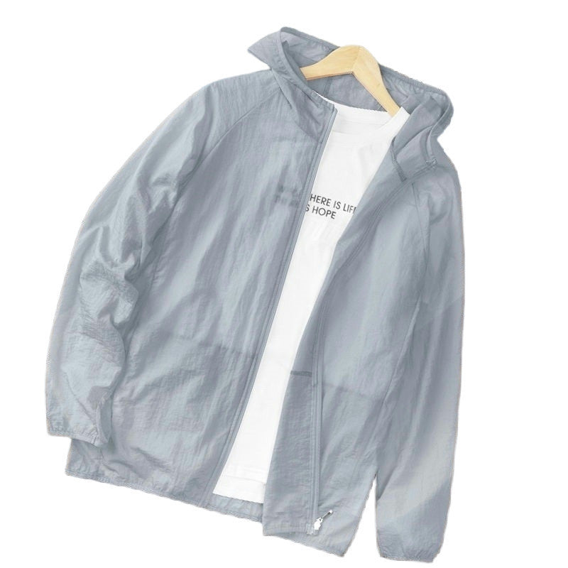 Summer Sun Protection Quick-drying Wind Shield Ice Silk Ultra-thin Sun-protective Clothing GlamzKart