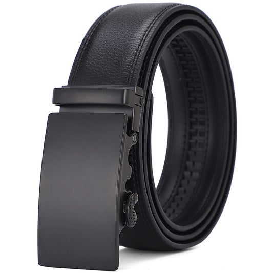 Men's All-match Automatic Buckle Cowhide Belt GlamzKart