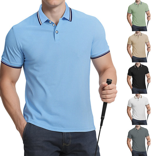 Summer Loose Lapels Short Sleeve Men GlamzKart