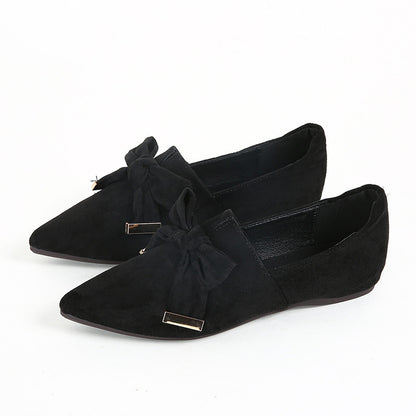 Flat Shoes Deep Mouth Soft Surface Slip-on GlamzKart