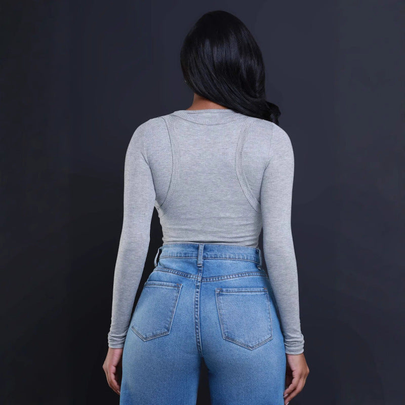 Women's Ripped High Waist Loose Straight Wide Leg Jeans GlamzKart