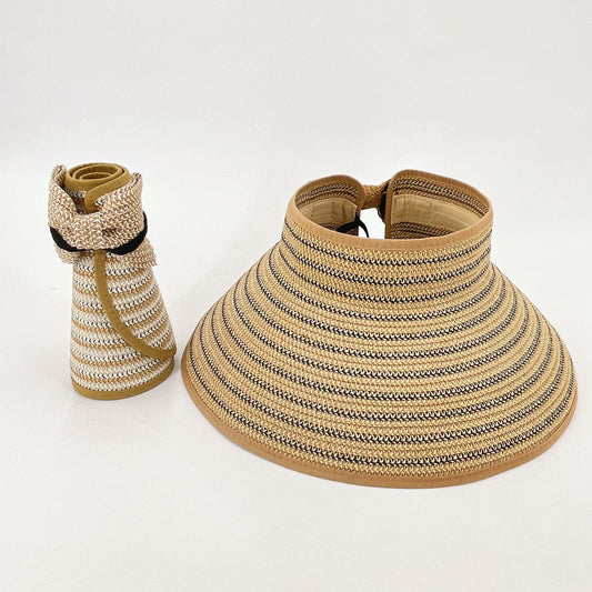 Summer Sun Hat Children Sun-proof And Breathable Straw Hat Portable Outdoor GlamzKart