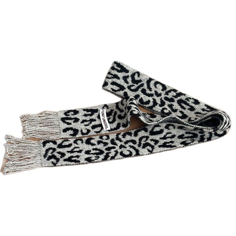 Korean Style High-grade Wool Knitted Small Scarf GlamzKart