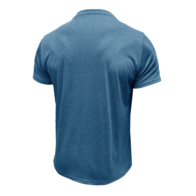 Men's Short-sleeved T-shirt Casual Crew Neck Top GlamzKart